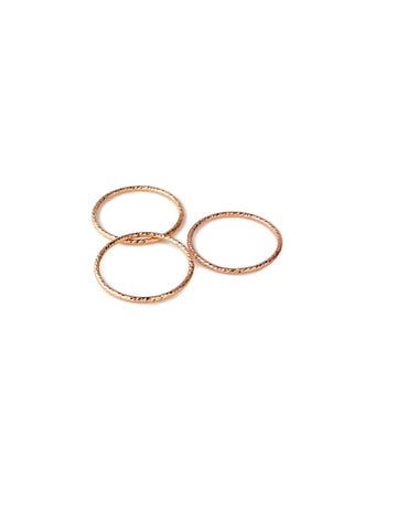 Rose Gold-Filled Sparkle Stacking Ring