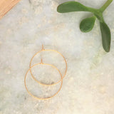 Sparkle Wire Hoop Earrings