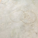Sparkle Wire Hoop Earrings