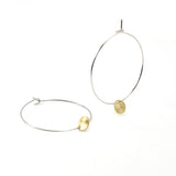 Hoop Earrings with Round