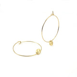 Hoop Earrings with Round