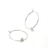 Hoop Earrings with Round