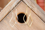 Asymmetrical Teardrop Earrings