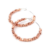 Anjou Beaded Hoop Earrings