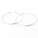Hoop Earrings with 5 Beads