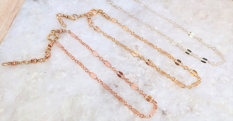 Flat Razor Chain Bracelet