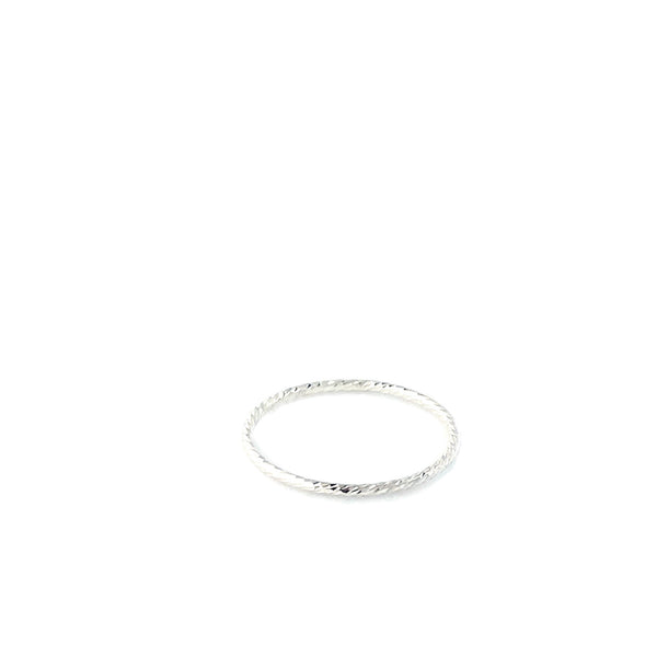 Sterling Silver Sparkle Stacking Ring