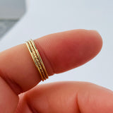 Gold-Filled Sparkle Stacking Ring