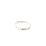 Sterling Silver Sparkle Stacking Ring