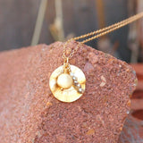 Round Metal Cluster Necklace