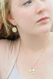 Round Metal Cluster Necklace