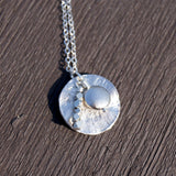 Round Metal Cluster Necklace